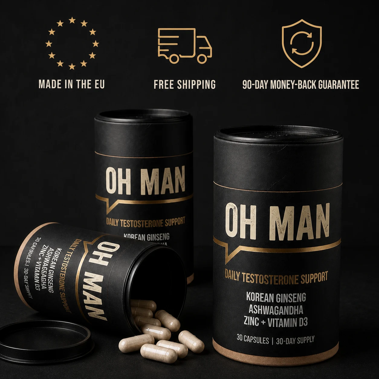 OH MAN Daily Testosterone Support image 1